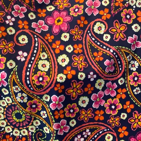 Lands' End Scoop Neck Tugless-Tank One-piece Swimsuit in Paisley & Flowe… - Picture 6 of 10